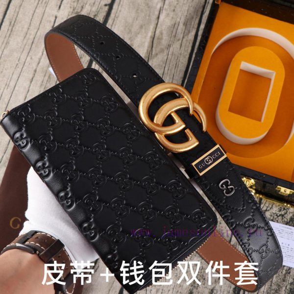 Gucci. Gucci two-piece setWooden box, belt+wallet, two-piece setGrade: Italian imported 100% 4q5kg26r