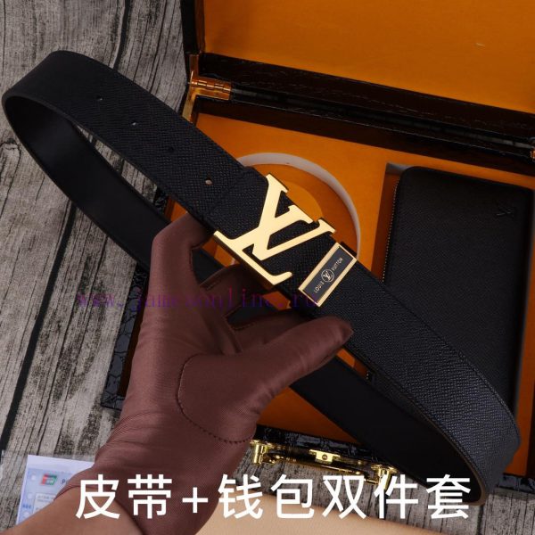 LV. Yilu Weideng Double Piece SetWooden box, belt+wallet, two-piece setGrade: Imported 100% 4ew9t1ll - Image 3