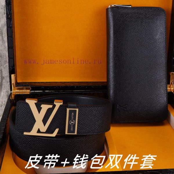 LV. Yilu Weideng Double Piece SetWooden box, belt+wallet, two-piece setGrade: Imported 100% 4ew9t1ll - Image 4