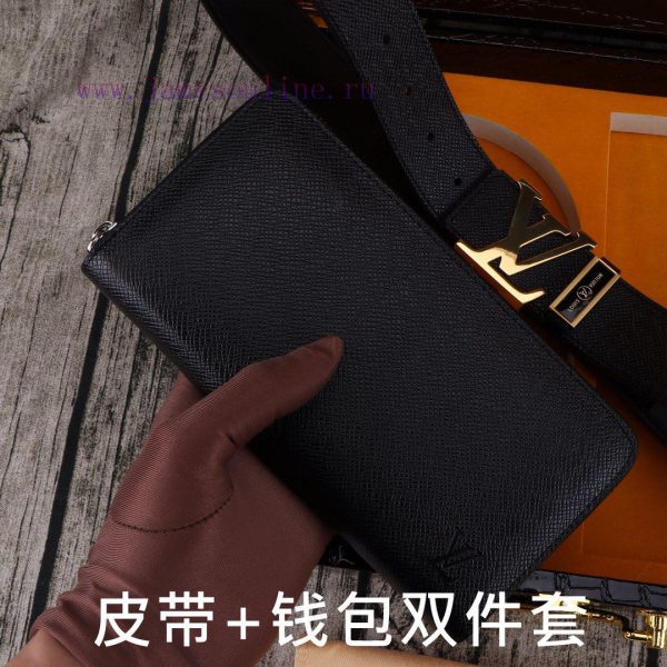 LV. Yilu Weideng Double Piece SetWooden box, belt+wallet, two-piece setGrade: Imported 100% 4ew9t1ll - Image 7