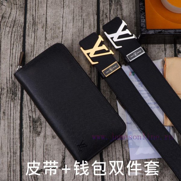 LV. Yilu Weideng Double Piece SetWooden box, belt+wallet, two-piece setGrade: Imported 100% 4ew9t1ll - Image 10