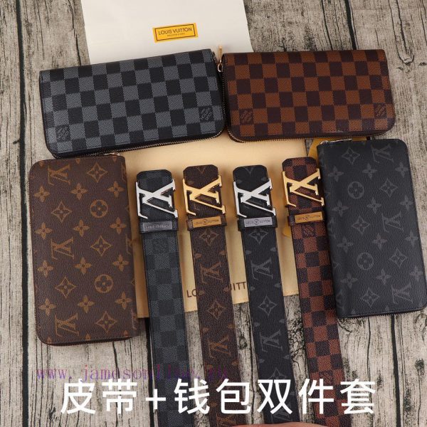 LV. Yiluweideng two-piece setWooden box, belt+wallet, two-piece setGrade: Italian imported 1 j5runzuo - Image 10