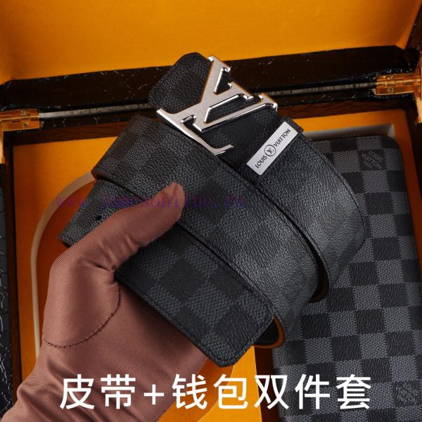 LV. Yiluweideng two-piece setWooden box, belt+wallet, two-piece setGrade: Italian imported 1 aumr0b6m - Image 3