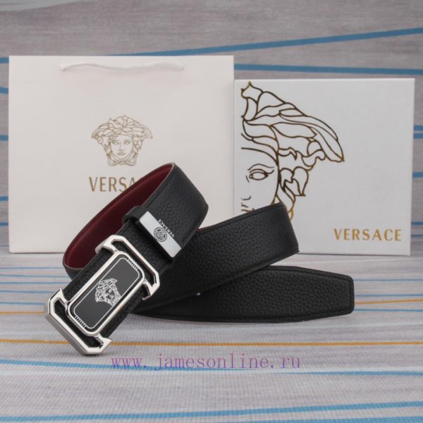 Belt belt Versace cowhide beltMen's belt material: 100% head layer cowhide belt, guaranteed ayk99zej