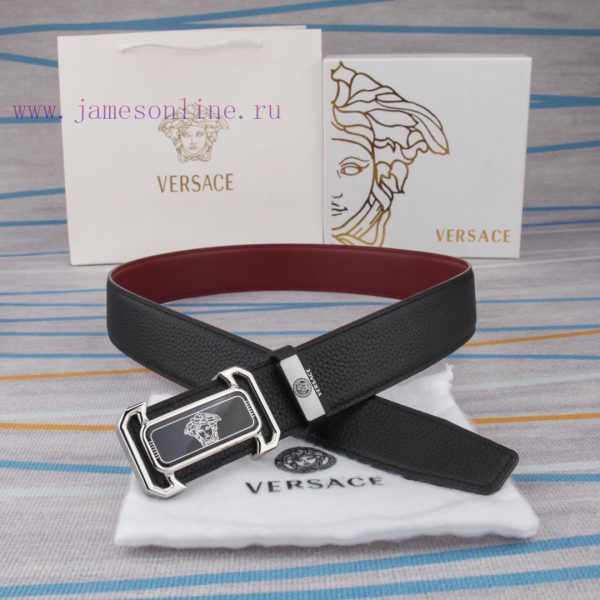 Belt belt Versace cowhide beltMen's belt material: 100% head layer cowhide belt, guaranteed ayk99zej - Image 5