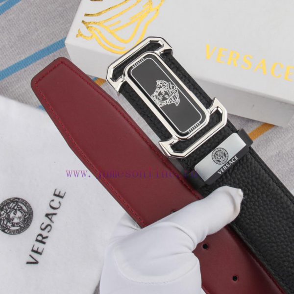 Belt belt Versace cowhide beltMen's belt material: 100% head layer cowhide belt, guaranteed ayk99zej - Image 9