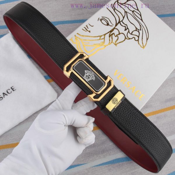 Belt belt Versace cowhide beltMen's belt material: 100% head layer cowhide belt, guaranteed dw5um2qq - Image 5