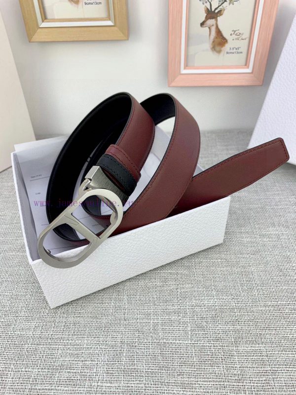 3.5cm width Dior grain textured cowhide "CD" belt, paired with CD buckle, plain grain textur 9oqjgxcs - Image 17