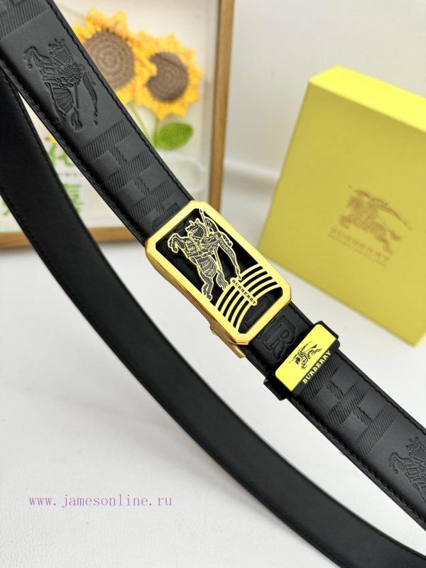 Burberry automatic beltMaterial: Leather Belt with 100% Head Layer. The leather belt is guar 29fuzouk - Image 8