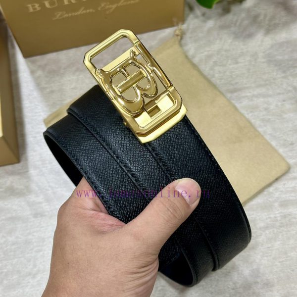[Automatic belt buckle] Burberry 3.5mm wide double-sided imported top layer cowhide made wit eskbgncw