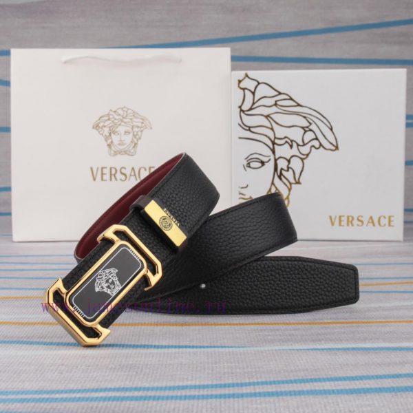 Belt belt Versace cowhide beltMen's belt material: 100% head layer cowhide belt, guaranteed 0g1ln3bl