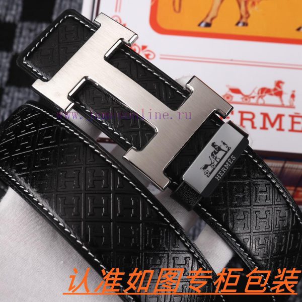 Men's belt HermesMen's leather belt is made of 100% head layer cowhide, ensuring that the 24 c4ef8ezn - Image 7