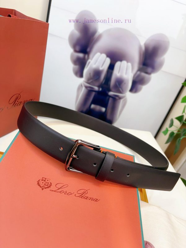 Loro Piana's belt is made of calf leather and handcrafted to give it a very soft and comfort lbsj3rgk