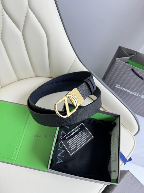 Zegna double-sided original imported top layer cowhide, double-sided use, vacuum electroplat 80s0w10x