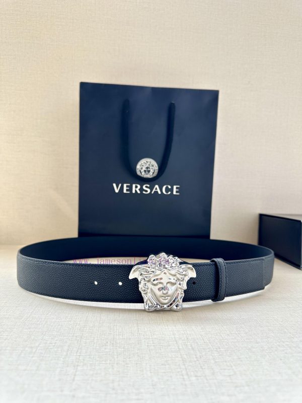 Width 4.0cm Versace This soft belt is adorned with a 3D Medusa belt buckle, which can be pai kuyd4xx7