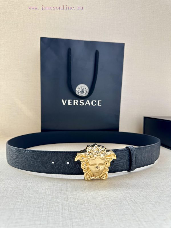 Width 4.0cm Versace This soft belt is adorned with a 3D Medusa belt buckle, which can be pai o4db72kh