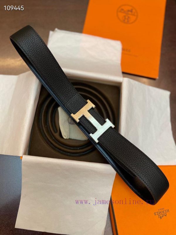 3.8cm, Hermes/Hermes Classic H brushed gold/palladium buckle, imported togo leather lining, sq97roka