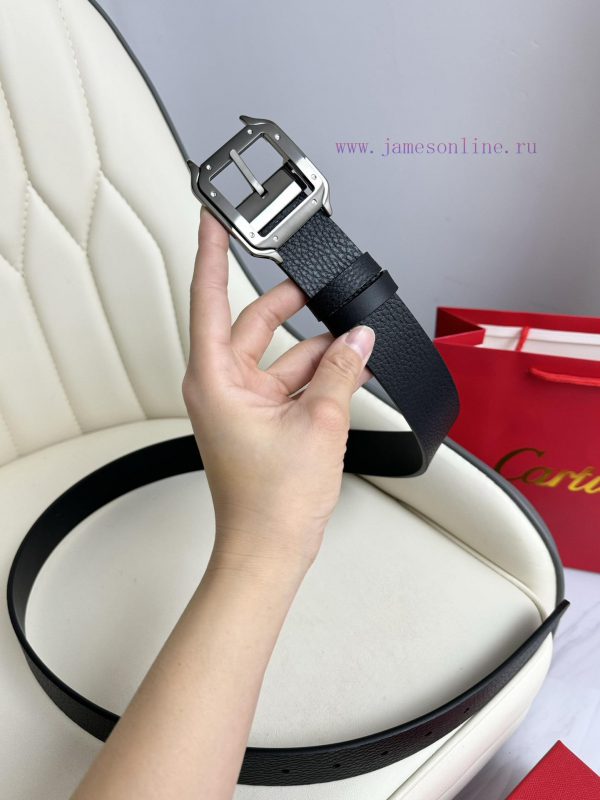 (Cartier) Double sided factory imported top layer cowhide, double-sided use, vacuum electrop pwkmwftr