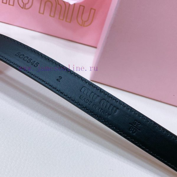 Miumiu ancient gold buckleWidth 2cmThis leather belt is an ideal choice to enhance the uniqu 1na0uaz5 - Image 6
