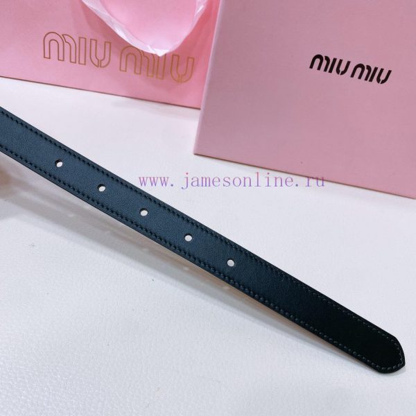 Miumiu ancient gold buckleWidth 2cmThis leather belt is an ideal choice to enhance the uniqu 1na0uaz5 - Image 7