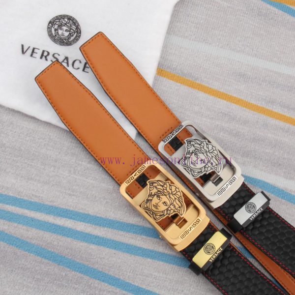 Belt and belt Versace automatic leather beltMen's belt material: 100% head layer cowhide bel 6j32l0in