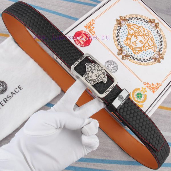 Belt and belt Versace automatic leather beltMen's belt material: 100% head layer cowhide bel jyhkb9yx - Image 3