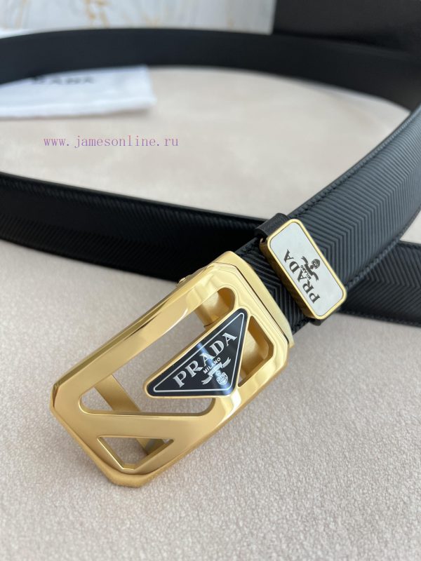 Prada PRADA Belt Automatic BeltAutomatic belt, classic acrylic pure steel material automatic 126vpkem - Image 7