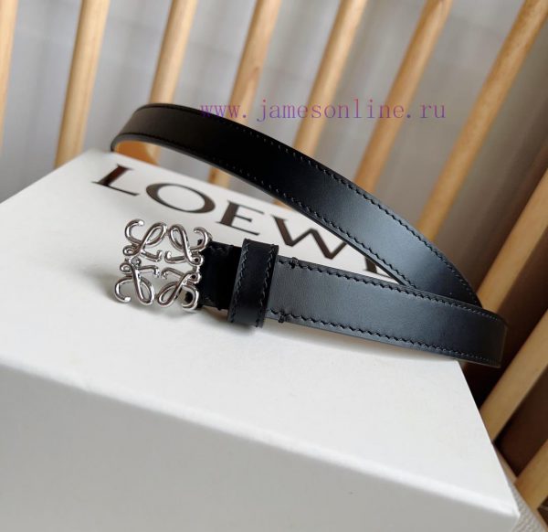 LOEWE's latest same style belt [Celebration] [Celebration] Smooth cowhide narrow belt with A vmtgtchr - Image 3