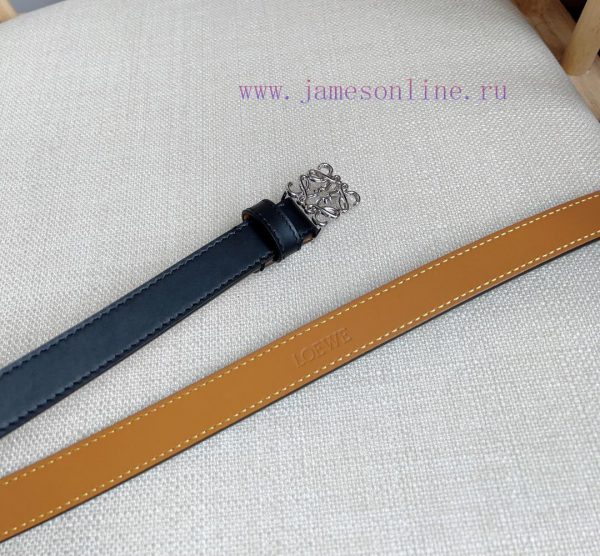 LOEWE's latest same style belt [Celebration] [Celebration] Smooth cowhide narrow belt with A vmtgtchr - Image 4