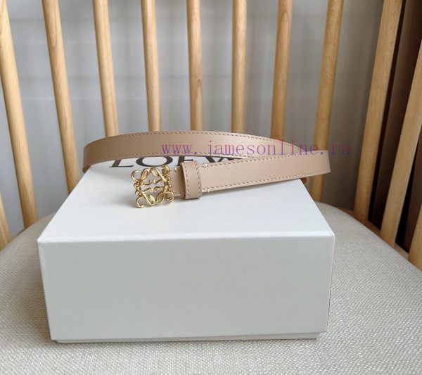 LOEWE's latest same style belt [Celebration] [Celebration] Smooth cowhide narrow belt with A esr9ys9j