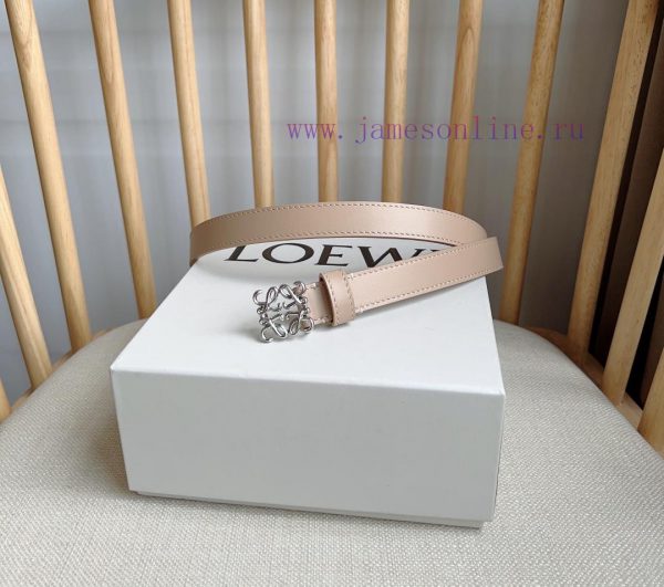 LOEWE's latest same style belt [Celebration] [Celebration] Smooth cowhide narrow belt with A e6c06bxl