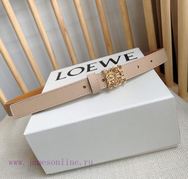 LOEWE's latest same style belt [Celebration] [Celebration] Smooth cowhide narrow belt with A esr9ys9j - Image 8