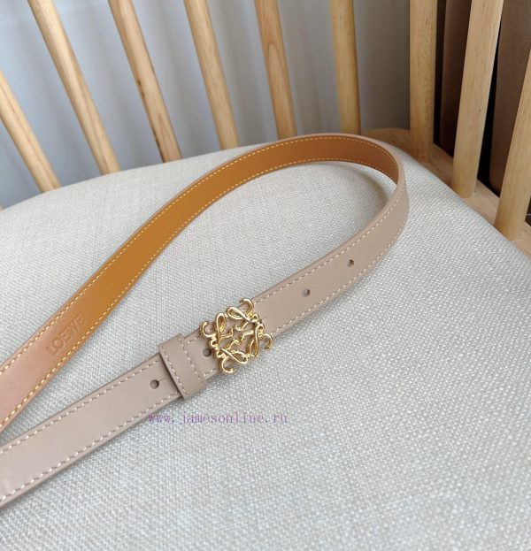 LOEWE's latest same style belt [Celebration] [Celebration] Smooth cowhide narrow belt with A esr9ys9j - Image 9
