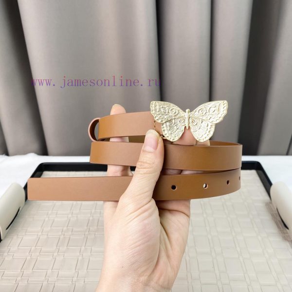 Dior 24 Early Spring New C D Buckle Brass 🦋 Cowhide belt classic forever 2.0cm ixyvz36b - Image 5