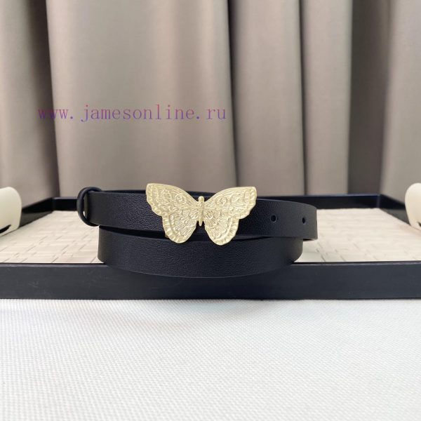 Dior 24 Early Spring New C D Buckle Brass 🦋 Cowhide belt classic forever 2.0cm neijvxa8 - Image 4