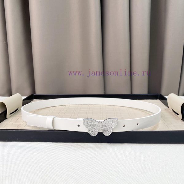 Dior 24 Early Spring New C D Buckle Brass 🦋 Cowhide belt classic forever 2.0cm g72fezms
