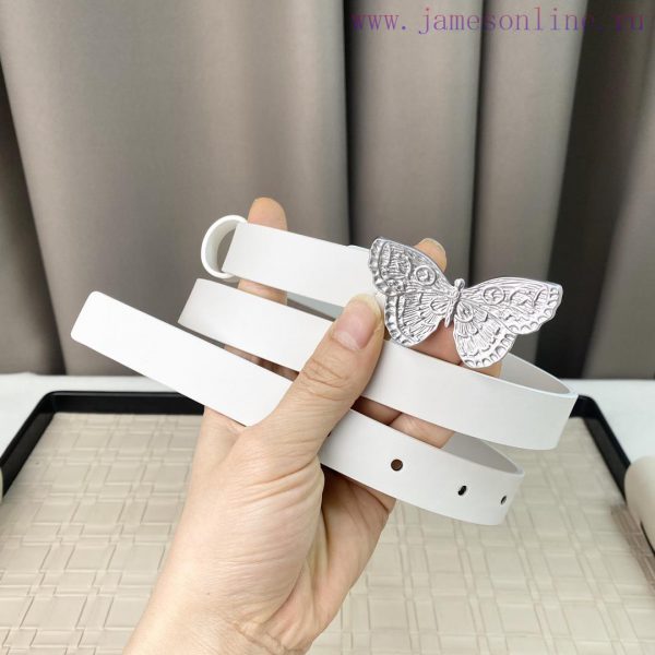 Dior 24 Early Spring New C D Buckle Brass 🦋 Cowhide belt classic forever 2.0cm g72fezms - Image 5