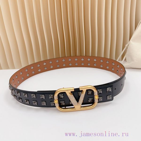 4.0cm Warren Classic Belt, double-sided top layer cowhide material, length 75.80.85.90.95.10 m9n9fj2b