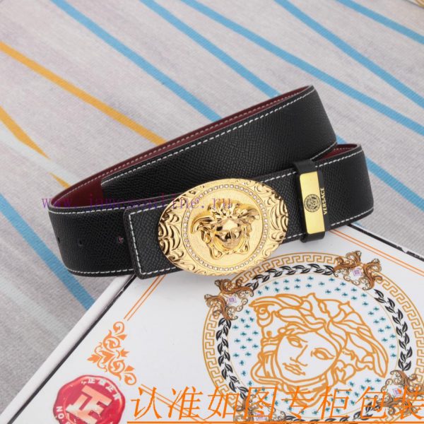 Belt belt Versace cowhide beltMen's belt material: 100% head layer cowhide belt, guaranteed 0lwrentp - Image 5