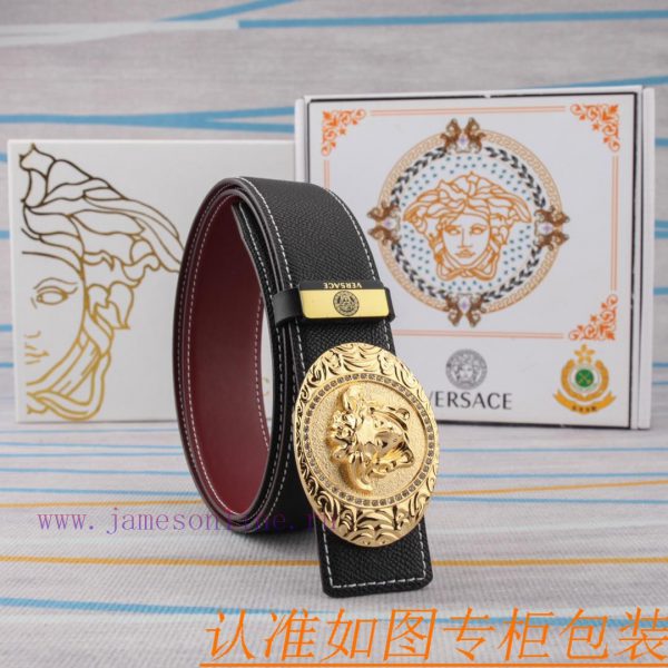 Belt belt Versace cowhide beltMen's belt material: 100% head layer cowhide belt, guaranteed 0lwrentp - Image 7