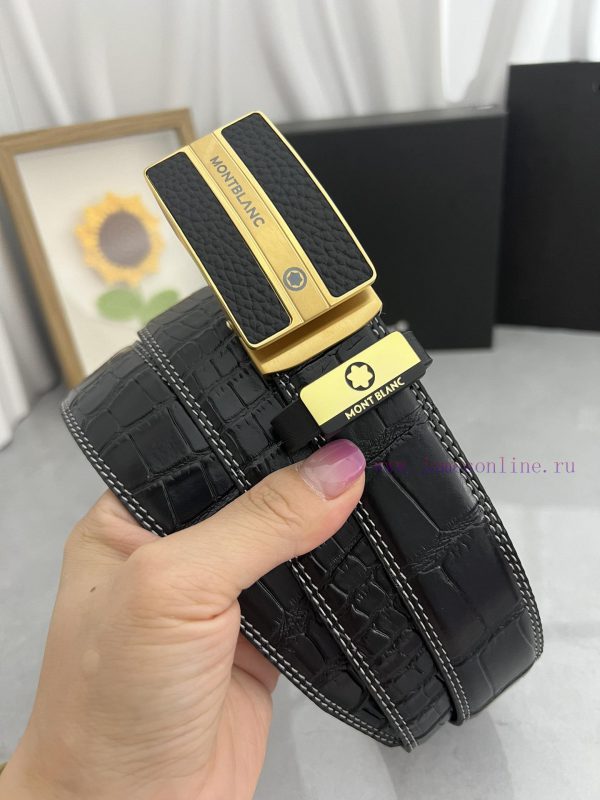 Montblanc Automatic BeltMaterial: Leather Belt with 100% Head Layer. The leather belt is gua nuk5qtrf