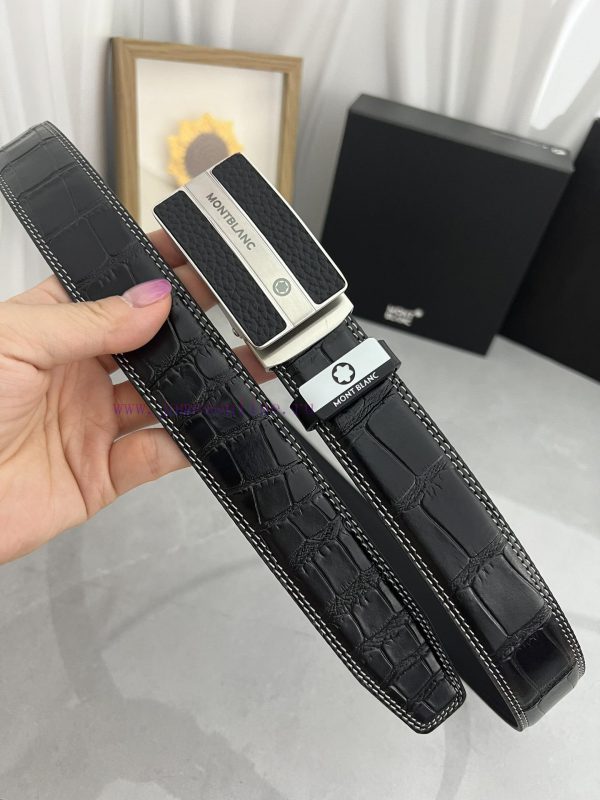 Montblanc Automatic BeltMaterial: Leather Belt with 100% Head Layer. The leather belt is gua pkihk7wz - Image 3
