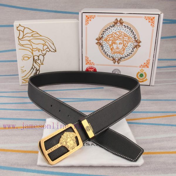 Belt belt Versace cowhide beltMen's belt material: 100% head layer cowhide belt, guaranteed 48bmz4vd - Image 7