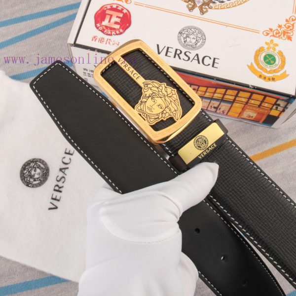 Belt belt Versace cowhide beltMen's belt material: 100% head layer cowhide belt, guaranteed 48bmz4vd - Image 9