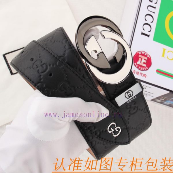 Belt and belt Gucci leather beltMen's belt material: 100% head layer cowhide belt, guarantee jwq09242 - Image 4