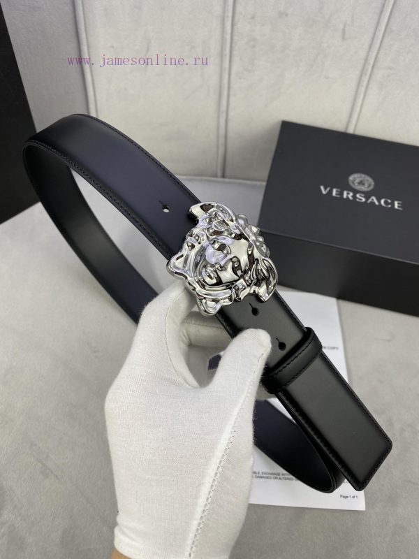️, Width 4.0cm Versace This original Versace belt is adorned with the Versace logo 3D Medusa kcd4qr0w