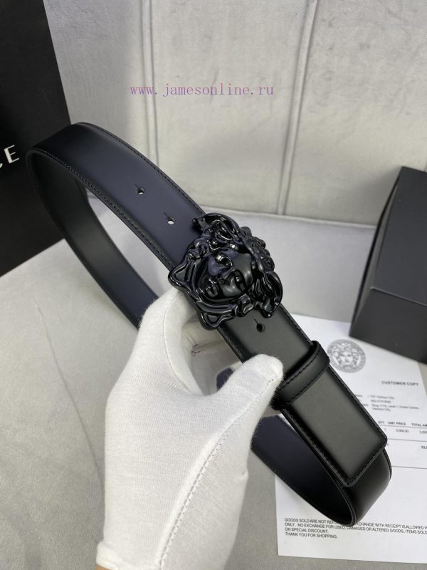 ️, Width 4.0cm Versace This original Versace belt is adorned with the Versace logo 3D Medusa qjaic128