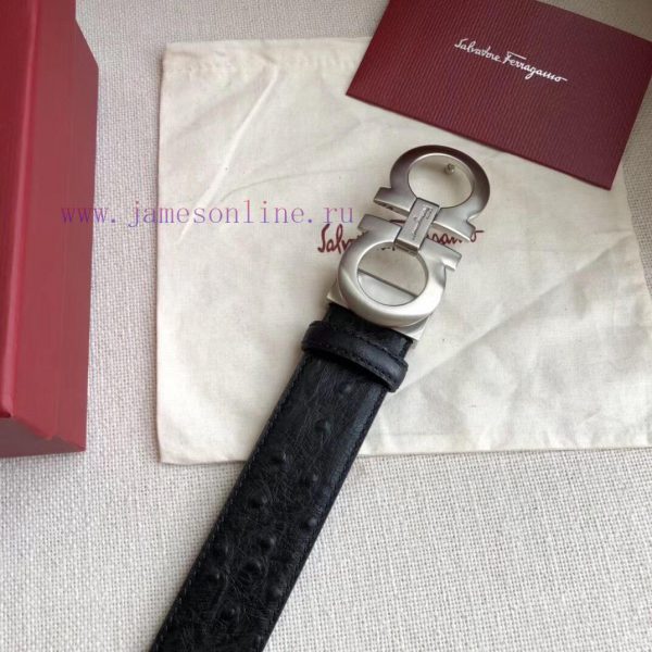 .  Paired with Ferragamo men's waist belt, with a body size of 4 3.5cm, made of imported ost rszx8rvm - Image 7