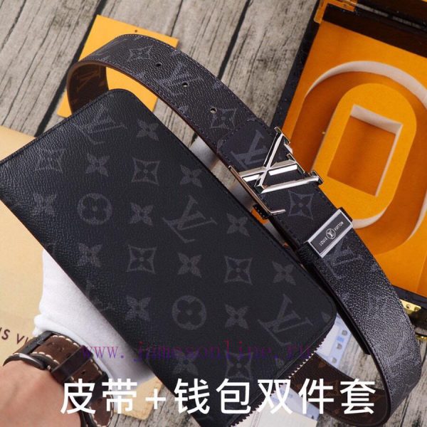 LV. Yilu Weideng Double Piece SetWooden box, belt+wallet, two-piece setGrade: Italian import kkrskrtg