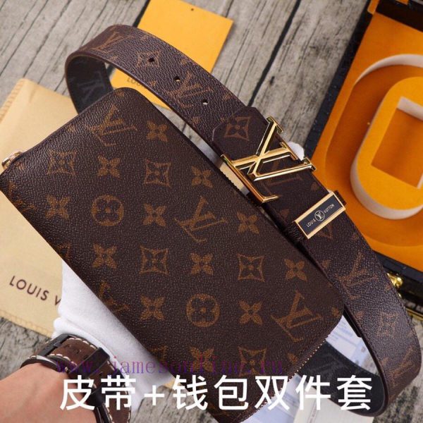 LV. Yilu Weideng Double Piece SetWooden box, belt+wallet, two-piece setGrade: Italian import j3emwvoq